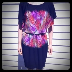 Maggy London Butterfly/ Flutter Sleeve Mini Dress